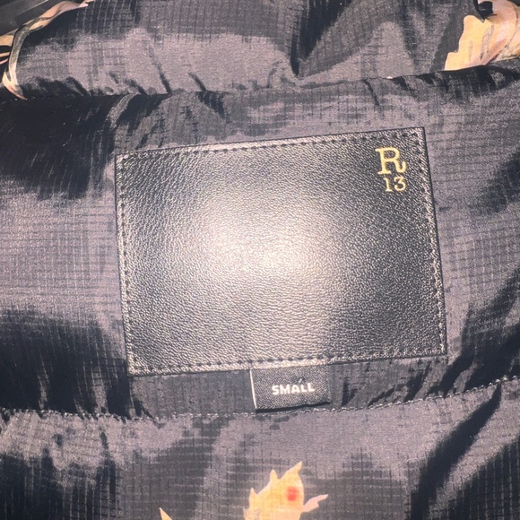 COPY - R13 UPSIDE-DOWN COAT IN FLORAL ON BLACK : NWOT : SMALL - Picture 10 of 13